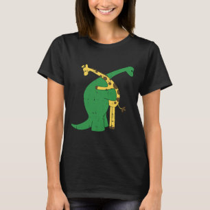 キリン恐竜がダイノ動物を愛する Tシャツ