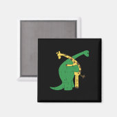 キリン恐竜ハグラブディノ動物サファリホール マグネット (正面/裏面)