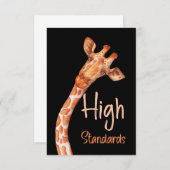 キリン愛好家キリンAfrica High Standards エンクロージャーカード (正面/裏面)