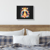 キリン愛好者Tシャツ キャンバスプリント (インサイチュ (寝室))