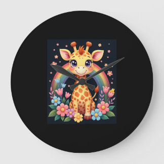 キリン愛好者Tシャツ ラージ壁時計