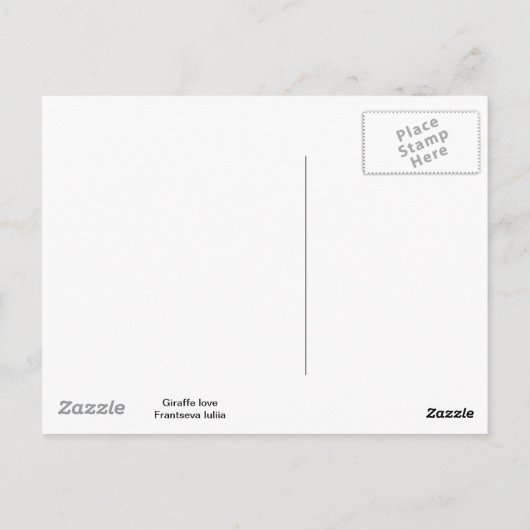 キリン愛 ポストカード (裏面)