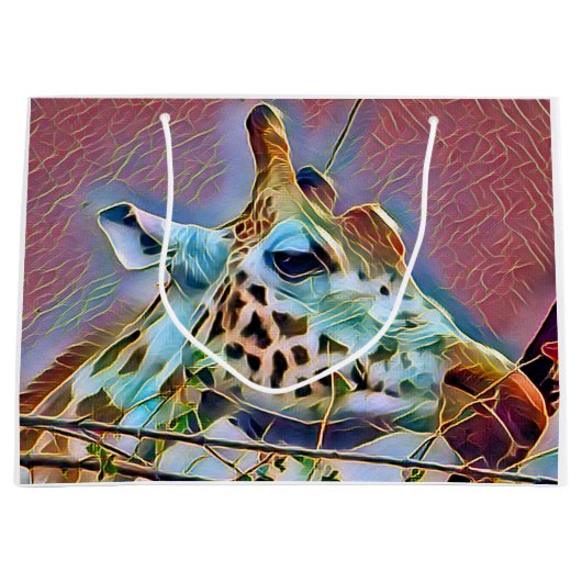 キリン抱き枕 ラージペーパーバッグ (正面)