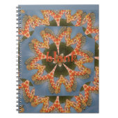 キリン抽象芸術アートプリント ノートブック (正面)