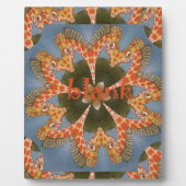 キリン抽象芸術アートプリント フォトプラーク (正面)