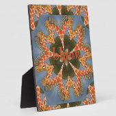 キリン抽象芸術アートプリント フォトプラーク (側面)