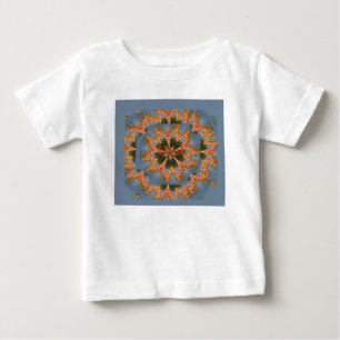 キリン抽象芸術アートプリント ベビーTシャツ