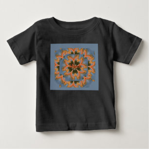 キリン抽象芸術アートプリント ベビーTシャツ