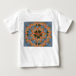 キリン抽象芸術アートプリント ベビーTシャツ