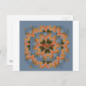 キリン抽象芸術アートプリント ポストカード (正面/裏面)