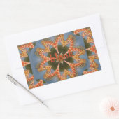 キリン抽象芸術アートプリント 長方形シール (封筒)