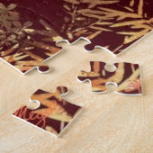 キリン探しジグソーパズル絵画- ジグソーパズル (側面)