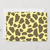 キリン斑点ベビーシャワー 招待状 (裏面)