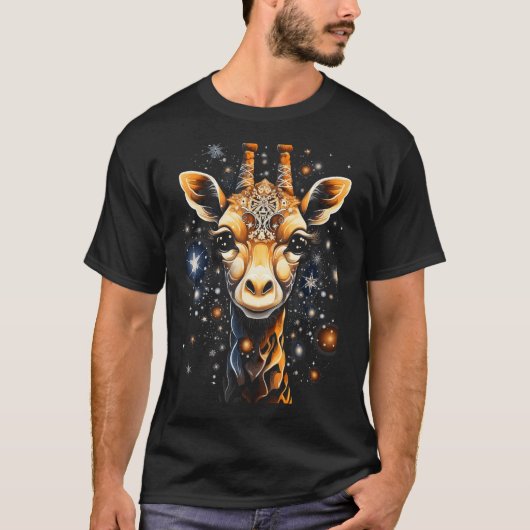 キリン星付きクリスマスグラフィックティー Tシャツ (正面)