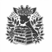 キリン書本虫の書庫本読の書庫 シール (正面)
