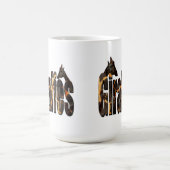 キリン柄のロゴ コーヒーマグカップ (中央)