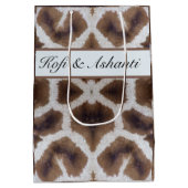 キリン柄サファリスタイル ミディアムペーパーバッグ (裏面)