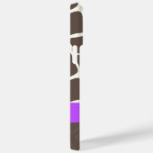 キリン柄プリントリボン及びラインストーン Case-Mate iPhoneケース (裏面 / 右)