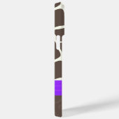 キリン柄プリントリボン及びラインストーン Case-Mate iPhoneケース (裏面 / 右)