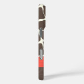 キリン柄プリントリボン及びラインストーン Case-Mate iPhoneケース (裏面 / 右)