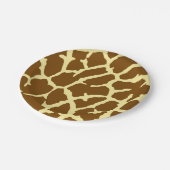 キリン柄 ペーパープレート (アングル)