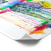 キリン柄 ポスター (角)