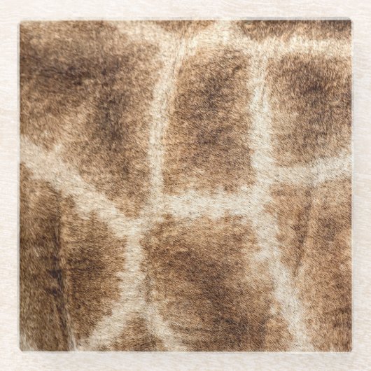 キリン模様 ガラスコースター (正面)