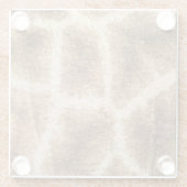 キリン模様 ガラスコースター (裏面)