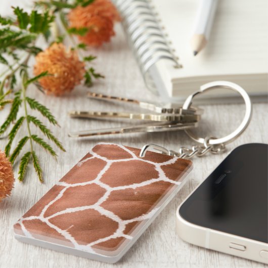 キリン模様 キーホルダー (正面右)