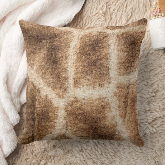 キリン模様 クッション (ブランケット)