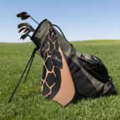 キリン模様 ゴルフタオル (グリーン)