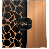 キリン模様 シャワーカーテン (正面)