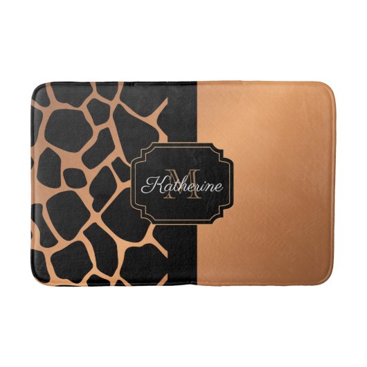 キリン模様 バスマット (正面)