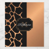 キリン模様 ワインラベル (シングルラベル)