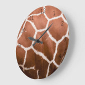 キリン模様（数字） ラージ壁時計 (傾斜)