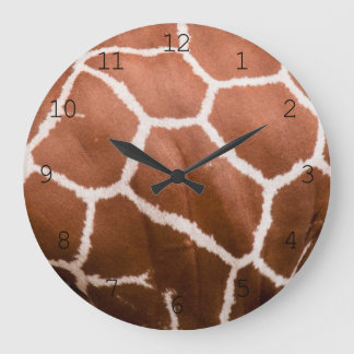 キリン模様（数字） ラージ壁時計