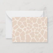 キリン母とその息子サンキューカード ノートカード (裏面)