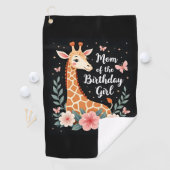 キリン母の誕生日ガールマッチングファミリーL ゴルフタオル (インサイチュ)