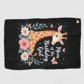 キリン母の誕生日ガールマッチングファミリーL ゴルフタオル (横)