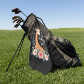 キリン母の誕生日ガールマッチングファミリーL ゴルフタオル (グリーン)