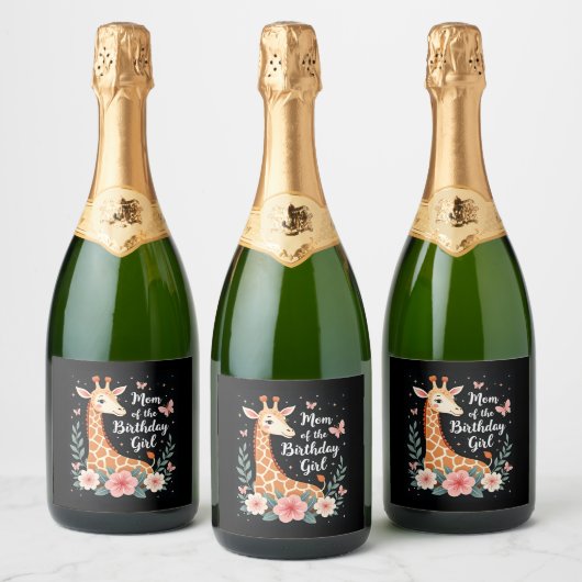 キリン母の誕生日ガールマッチングファミリーL スパークリングワインラベル (ボトル)