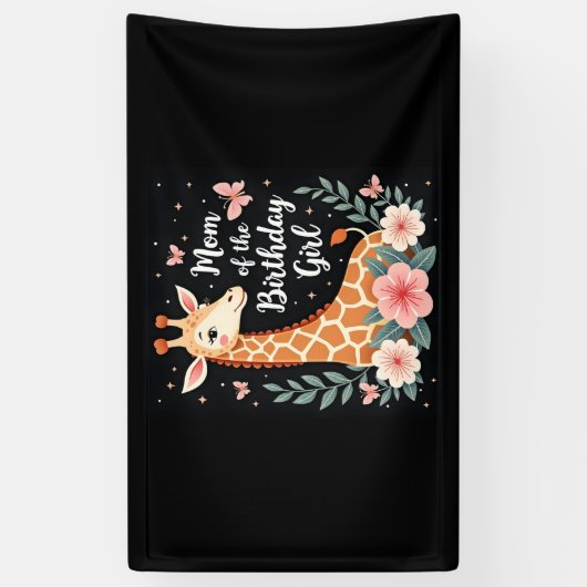 キリン母の誕生日ガールマッチングファミリーL 横断幕 (縦)