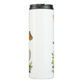 キリン母：ふくらはぎ、花、母の日 タンブラー (裏面)