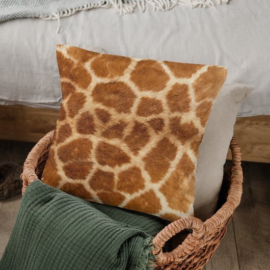 キリン毛皮のスポットリアルな外観の装飾用クッション クッション
