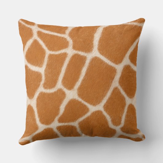 キリン毛皮のリアルな斑点のある野生動物の大 クッション (裏面)