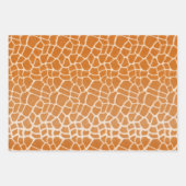 キリン毛皮スポッテッドリアリスティックワイルドアニマルプリント ラッピングペーパーシート (正面2)