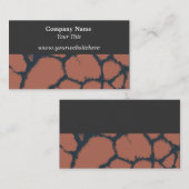 キリン毛皮パターンビジネスカード 名刺 (正面/裏面)