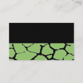 キリン毛皮パターンビジネスカード 名刺 (裏面)