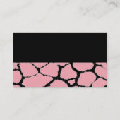 キリン毛皮パターンビジネスカード 名刺 (裏面)