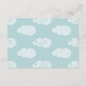 キリン気球の赤ちゃんシャワー本カードを持って来る エンクロージャーカード (裏面)